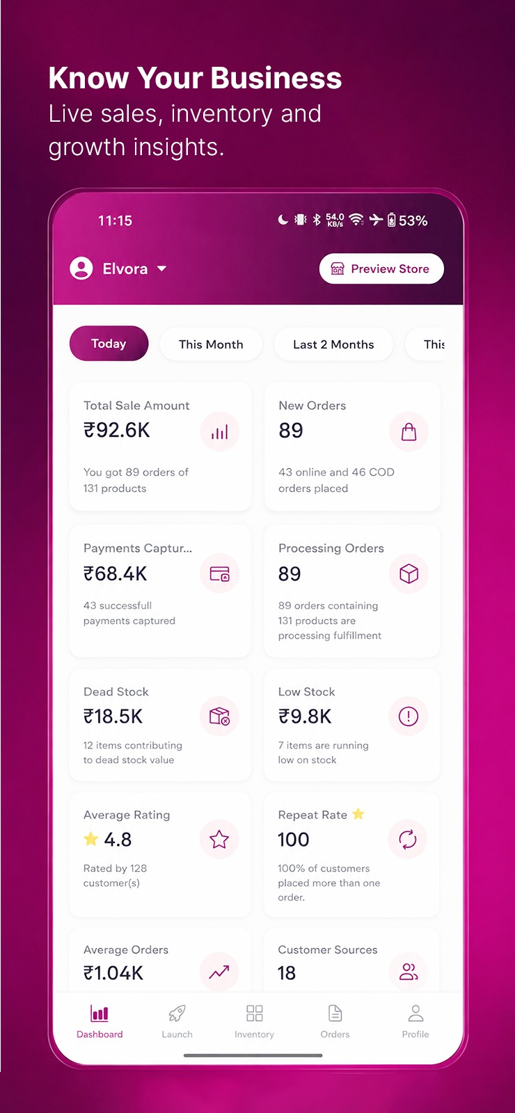 Preview Screen